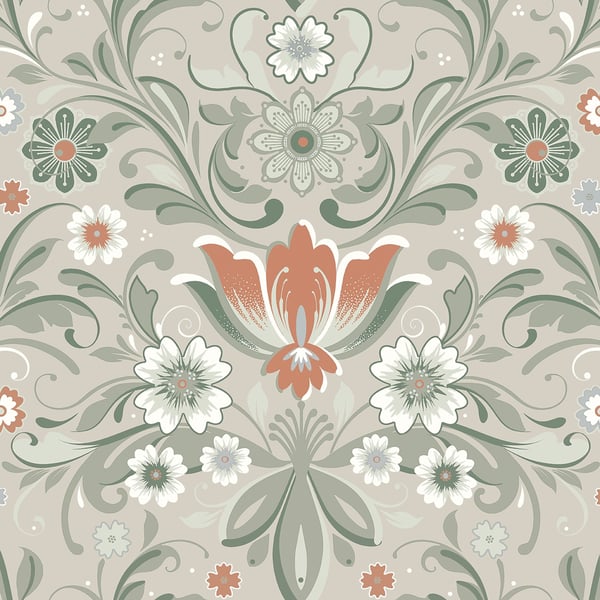 Galerie Wallpaper Product code: S24108 - Sommarang 2 Wallpaper Collection - Beige, green Colours -  