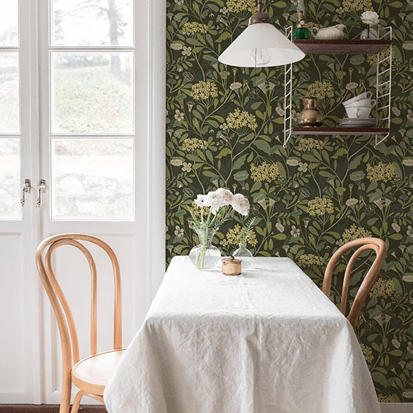 Galerie Wallpaper Product code: S55022R - Sommarang Wallpaper Collection - Dark green Colours -  
