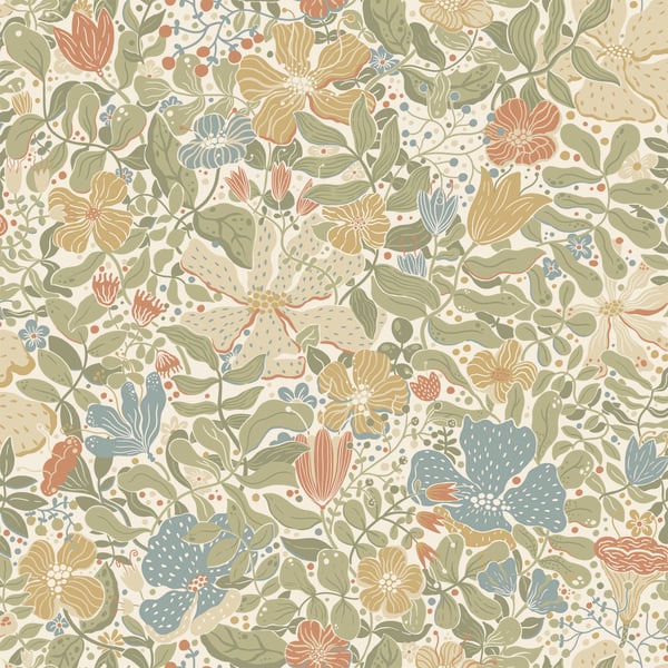 Galerie Wallpaper Product code: S63017 - Sommarang 2 Wallpaper Collection - Green, blue, yellow Colours -  