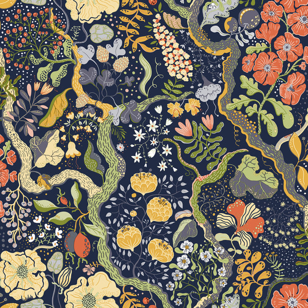 Galerie Wallpaper Product code: S65101 - Sommarang 2 Wallpaper Collection - Blue Multi-coloured Colours -  