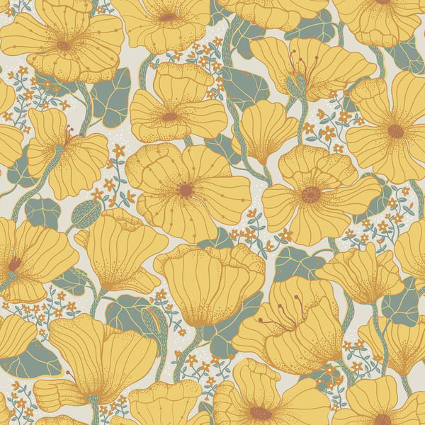 Galerie Wallpaper Product code: S65112 - Sommarang Wallpaper Collection - Yellow Colours -  