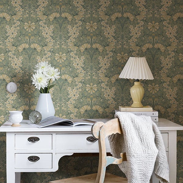 Galerie Wallpaper Product code: S83113R - Sommarang Wallpaper Collection - Green Colours -  