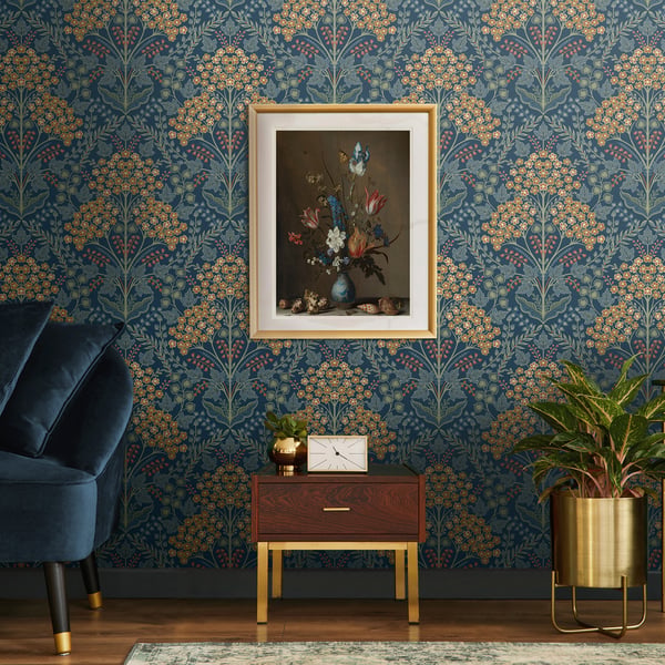 Galerie Wallpaper Product code: TJ40002_2 - Mulberry Tree Wallpaper Collection - Blue Colours -  