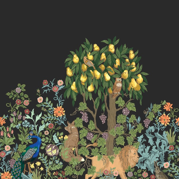 Galerie Wallpaper Product code: TJ41500M - Mulberry Tree Wallpaper Collection - Black Colours -  