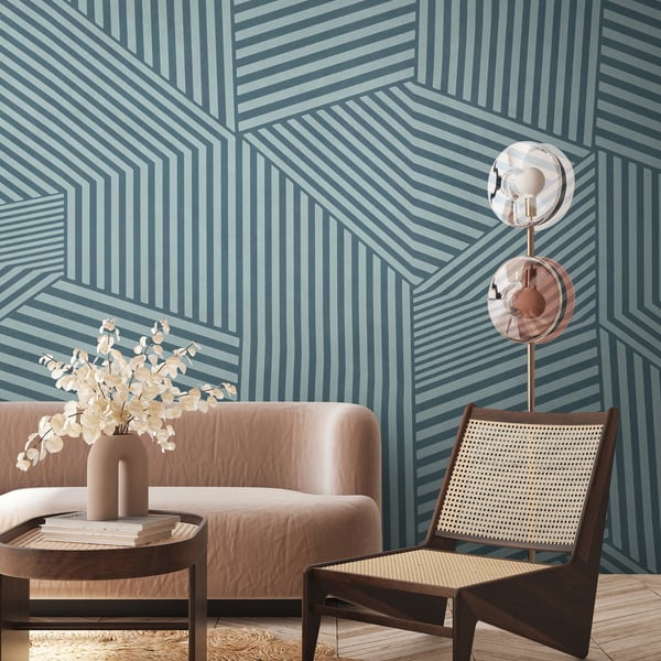 Galerie Wallpaper Product code: WH45258M_2 - Welcome Home Murals Wallpaper Collection - Blue, Grey Colours -  