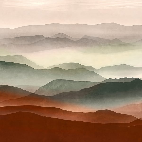 Galerie Wallpaper Product code: WH45262M_3 - Welcome Home Murals Wallpaper Collection - Beige, Brown, Green Colours -  