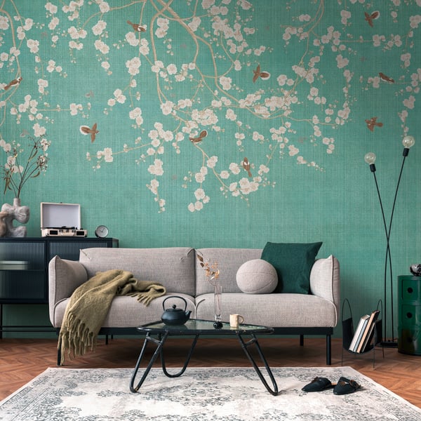 Galerie Wallpaper Product code: WH45284M_2 - Welcome Home Murals Wallpaper Collection - Blue, Cream, Green Colours -  