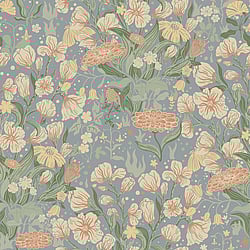 Galerie Wallcoverings Product Code 22013 - Fagring Wallpaper Collection - Pink/grey Colours - Hava Design