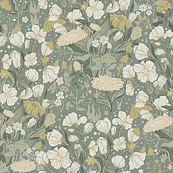 Galerie Wallcoverings Product Code 22014 - Fagring Wallpaper Collection - White/grey Colours - Hava Design
