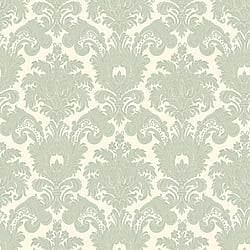 Galerie Wallcoverings Product Code: 23615 - Classic Italian Wallpaper Collection Galerie Wallcoverings Product Code 23615 - Classic Italian Wallpaper Collection - Green Colours - A floral, traditional damask on a textured background, giving a classical, formal edge to any interior scheme. Design