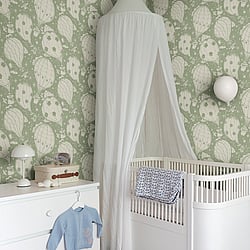 Galerie Wallcoverings Product Code 29004 - Resan Wallpaper Collection - Green Colours - Ballongerna Design