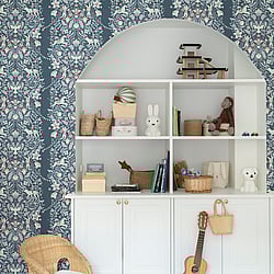 Galerie Wallcoverings Product Code 29028 - Resan Wallpaper Collection - Blue Colours - Cirkus Design