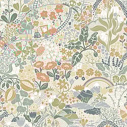 Galerie Wallcoverings Product Code 29029 - Resan Wallpaper Collection - Green Colours - Tåget Design