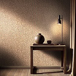 Galerie Wallcoverings Product Code 35533 - Odyssey Wallpaper Collection - Brown Gold Colours - Floral Design