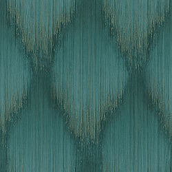 Galerie Wallcoverings Product Code 35806 - Fashion Icon Wallpaper Collection - Green Colours - Stripes Design