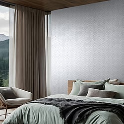 Galerie Wallcoverings Product Code 35809 - Fashion Icon Wallpaper Collection - White Grey Colours - 3D optics Design