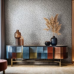 Galerie Wallcoverings Product Code 35814 - Fashion Icon Wallpaper Collection - Silver Colours - Tile optics Design