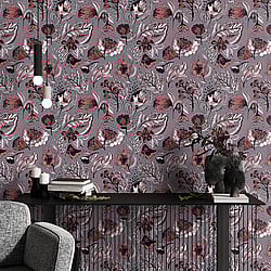 Galerie Wallcoverings Product Code: 81331 - Pepper Wallpaper Collection Galerie Wallcoverings Product Code 81331 - Pepper Wallpaper Collection - Chili Colours - Wild Garden Design