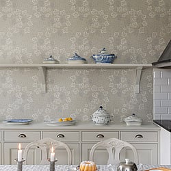 Galerie Wallcoverings Product Code: 82017 - Hidden Treasures Wallpaper Collection Galerie Wallcoverings Product Code 82017 - Hidden Treasures Wallpaper Collection - White beige Colours - Vine Design
