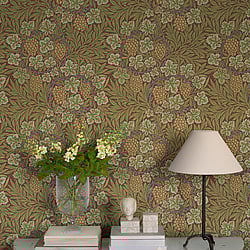 Galerie Wallcoverings Product Code: 82018 - Hidden Treasures Wallpaper Collection Galerie Wallcoverings Product Code 82018 - Hidden Treasures Wallpaper Collection - Red green Colours - Vine Design