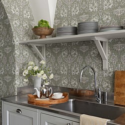 Galerie Wallcoverings Product Code: 82023 - Hidden Treasures Wallpaper Collection Galerie Wallcoverings Product Code 82023 - Hidden Treasures Wallpaper Collection - Green Colours - African Marigold Design