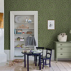 Galerie Wallcoverings Product Code: 82030 - Hidden Treasures Wallpaper Collection Galerie Wallcoverings Product Code 82030 - Hidden Treasures Wallpaper Collection - Black greengreen Colours - Oak Tree Design