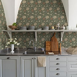 Galerie Wallcoverings Product Code: 82035 - Hidden Treasures Wallpaper Collection Galerie Wallcoverings Product Code 82035 - Hidden Treasures Wallpaper Collection - Red green Colours - Cray Design
