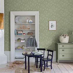 Galerie Wallcoverings Product Code: 82041 - Hidden Treasures Wallpaper Collection Galerie Wallcoverings Product Code 82041 - Hidden Treasures Wallpaper Collection - Green Colours - Mallow Design