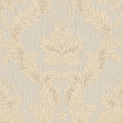 Galerie Wallcoverings Product Code 95121 - Ornamenta 2 Wallpaper Collection - Grey Beige Colours - Classic Damask Design