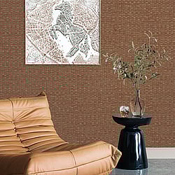 Galerie Wallcoverings Product Code DC30031 - Designer Colours Wallpaper Collection - Orange Colours - Staggered Stripe Design