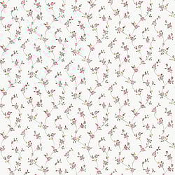 Galerie Wallcoverings Product Code G23287 - Floral Themes Wallpaper Collection - Red Green Yellow Colours - Petite Floral Trail Design