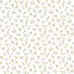 Galerie Wallcoverings Product Code G23288 - Floral Themes Wallpaper Collection - Yellow Red Green Colours - Petite Floral Trail Design