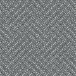 Galerie Wallcoverings Product Code G45174 - Nostalgie Wallpaper Collection - Silver Grey Colours - Diamond Plate Design