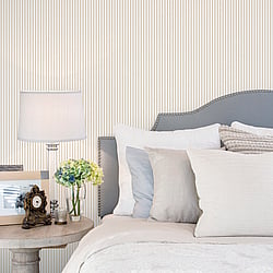 Galerie Wallcoverings Product Code: G67913 - Miniatures 3 Wallpaper Collection Galerie Wallcoverings Product Code G67913 - Miniatures 3 Wallpaper Collection - White Cream Colours - Narrow Stripe Design