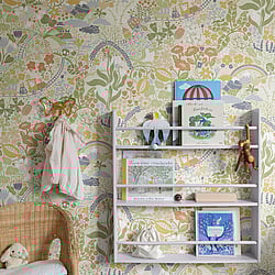 Galerie Wallcoverings Product Code RD29036 - Resan Wallpaper Collection - Landscape light Colours - Tåget - Digital wall panel Design