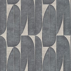Galerie Wallcoverings Product Code WH30170 - Welcome Home Wallpaper Collection - Silver Grey Colours - Geometric Leaf Design