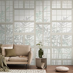Galerie Wallcoverings Product Code WH45213M - Welcome Home Murals Wallpaper Collection - Cream, Grey, Green Colours -  