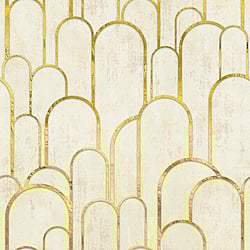 Galerie Wallcoverings Product Code WH45224M - Welcome Home Murals Wallpaper Collection - Cream, Yellow, Metallic Colours -  