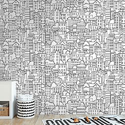 Galerie Wallcoverings Product Code WH45227M - Welcome Home Murals Wallpaper Collection - Black, White Colours -  