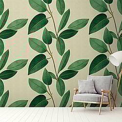 Galerie Wallcoverings Product Code WH45233M - Welcome Home Murals Wallpaper Collection - Cream, Yellow, Green Colours -  
