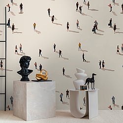 Galerie Wallcoverings Product Code WH45234M - Welcome Home Murals Wallpaper Collection - Beige, Yellow, Black Colours -  