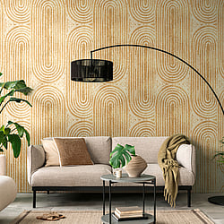 Galerie Wallcoverings Product Code WH45235M - Welcome Home Murals Wallpaper Collection - Cream, Yellow Colours -  