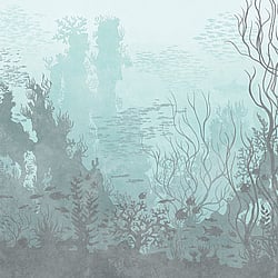 Galerie Wallcoverings Product Code WH45269M - Welcome Home Murals Wallpaper Collection - Blue, Grey, Green Colours -  