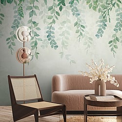 Galerie Wallcoverings Product Code WH45272M - Welcome Home Murals Wallpaper Collection - Cream, Grey, Green Colours -  