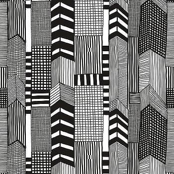 Galerie Wallcoverings Product Code 14111 - Marimekko Essentials Wallpaper Collection - Black White Colours -  