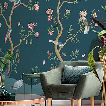 Galerie Wallcoverings Product Code 1911-3 - Spring Blossom Wallpaper Collection - Green Colours -  