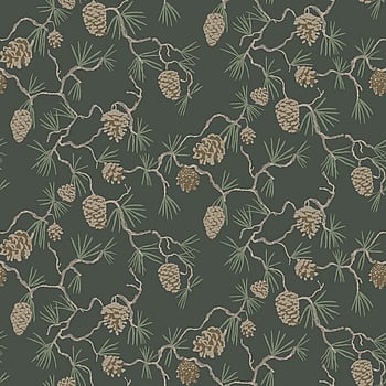 Galerie Wallcoverings Product Code 20116 - Ester Wallpaper Collection - Dark green Colours -  