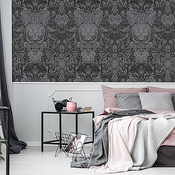 Galerie Wallcoverings Product Code 26706 - Tropical Wallpaper Collection - Blackberry Colours -  