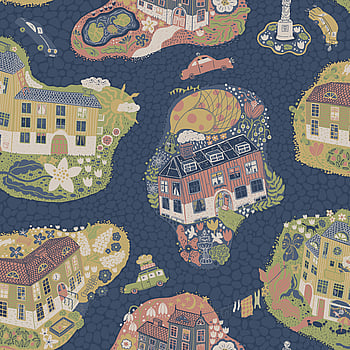 Galerie Wallcoverings Product Code 29010 - Resan Wallpaper Collection - Dark blue Colours -  