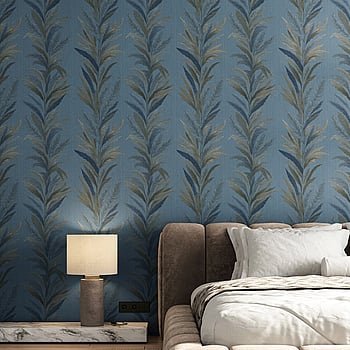 Galerie Wallcoverings Product Code 35906 - Ornamenta Wallpaper Collection - Blue Gold Colours -  